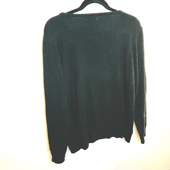 Croft & Barrow Dark Green Holiday Sweater Christmas Tree XL - Picture 8 of 9